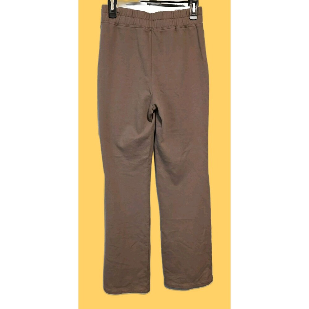 Good American Split Flare Sweats Size 2  Putty/Light Brown New W/ Tags $95 MSRP - Picture 8 of 12